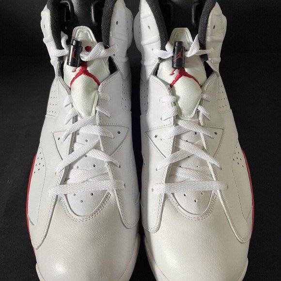 2010 Nike Air Jordan 6 VI Retro Bulls White Red Size 14 DS New OG Box 384664 102 main image 6